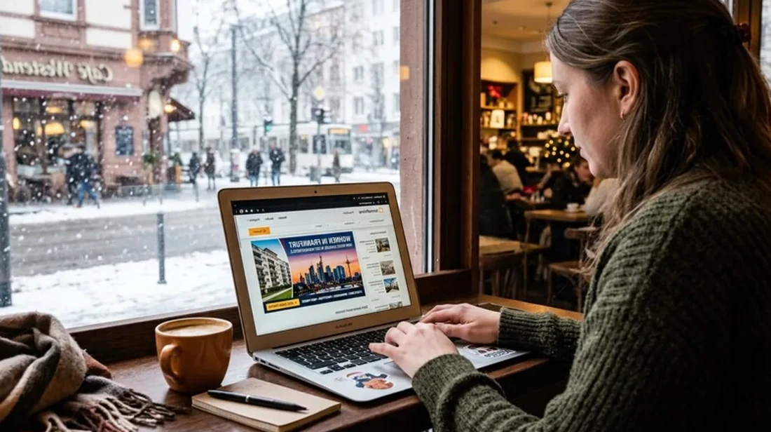 bewertung laptop screen immobilien website nah anzeige