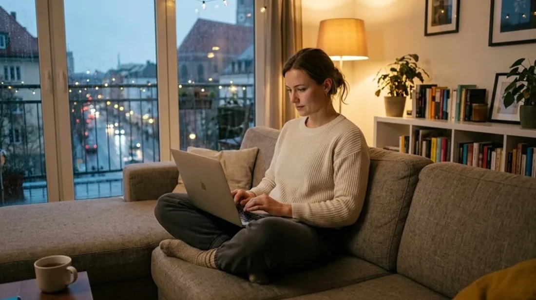 kaufpreis handy frau sofa abends entspannt tippt