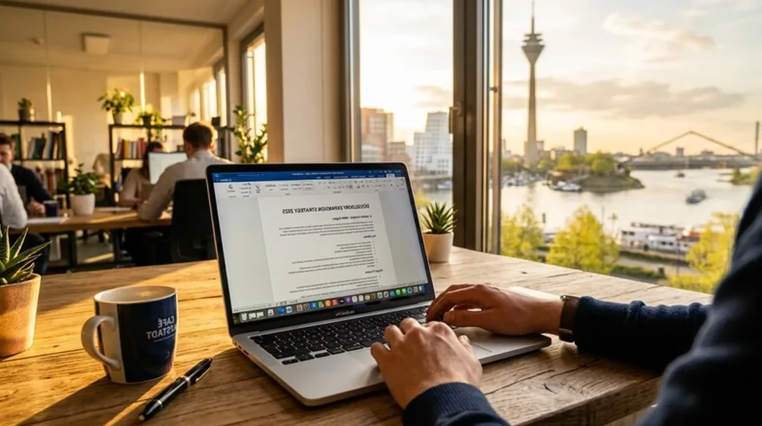 quadratmeter laptop bildschirm dokument lesen nah buero