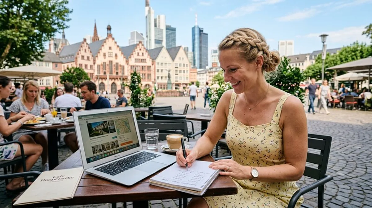 rechner frau app immobilien smartphone nutzt wohnzimmer sofa